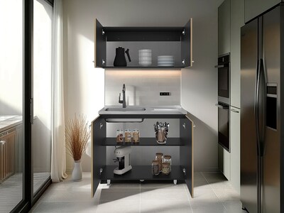 Foto 2 | Foto 2 | Cocina Integral Cantabria Fresno Europeo Incluye Mesón Izquierdo Virtual Muebles