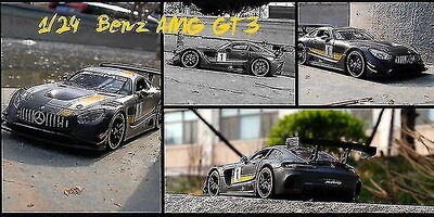 Foto 4 | Foto 4 | Coche De Juguete Benz Amg Gt3 A Escala 1:24 Con Puertas Abiertas Negro - Venta Internacional.