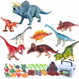 Set De Juguetes Para Ciencia Y Educación Casa De Juegos Con 21 Dinosaurios - Venta Internacional.