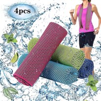 Paquete De 4 Toallas De Microfibra Cooling Towel Relief Para Deportes - Venta Internacional.