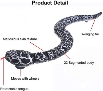 Foto 2 | Foto 2 | Juguete De Serpiente Con Control Remoto Veeki Realista De Movimiento Rápido - Venta Internacional.