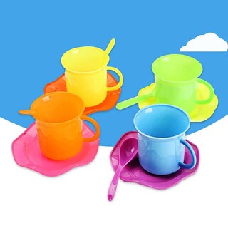 Foto 2 | Foto 2 | Juego De Juguetes Para Fiestas De Té Simulador Para Niños Con Taza Platillo Y Cuchara - Venta Internacional.