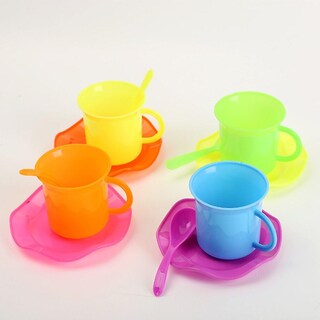 Foto 3 | Foto 3 | Juego De Juguetes Para Fiestas De Té Simulador Para Niños Con Taza Platillo Y Cuchara - Venta Internacional.