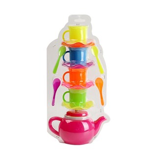 Foto 5 | Foto 5 | Juego De Juguetes Para Fiestas De Té Simulador Para Niños Con Taza Platillo Y Cuchara - Venta Internacional.