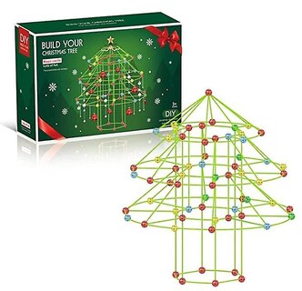 Foto 1 | Foto 1 | Kit De Construcción Fort Building Para Árbol De Navidad Hecho A Mano Con Palos Y Bolas - Venta Internacional.