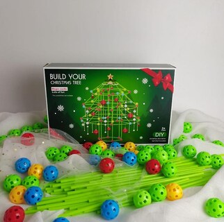 Foto 2 | Foto 2 | Kit De Construcción Fort Building Para Árbol De Navidad Hecho A Mano Con Palos Y Bolas - Venta Internacional.