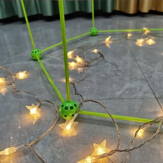 Foto 5 | Foto 5 | Kit De Construcción Fort Building Para Árbol De Navidad Hecho A Mano Con Palos Y Bolas - Venta Internacional.