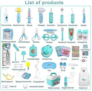 Foto 2 | Foto 2 | Kit Médico De Estetoscopio Doctor Kit Toys Con 44 Piezas - Venta Internacional.