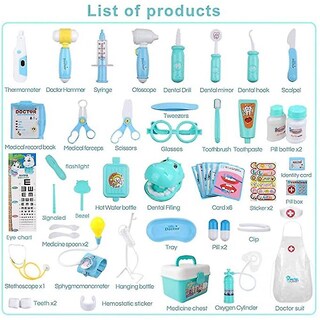 Foto 2 | Foto 2 | Kit Médico De Estetoscopio Doctor Kit Toys Con 48 Piezas - Venta Internacional.