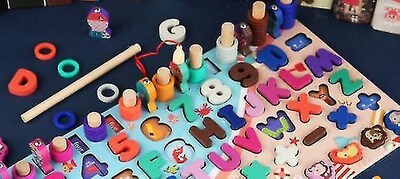 Foto 3 | Foto 3 | Juguete Educativo Montessori De Madera Con Forma Geométrica - Venta Internacional.