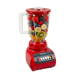 Licuadora Vaso Procesador De Alimentos 4 Vel 1.5l 500w Rojo