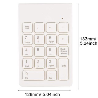 Foto 6 | Foto 6 | Teclado Numérico Inalámbrico 2.4g 18 Teclas Usb Para Ordenador Portatil/pc/escritorio - Venta Internacional.
