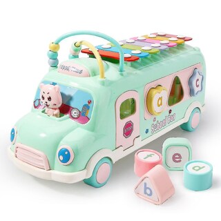 Foto 1 | Foto 1 | Juguete Educativo Con Xilófono Musical Para Bebés Autobús Escolar - Venta Internacional.