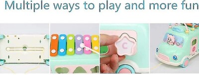 Foto 3 | Foto 3 | Juguete Educativo Con Xilófono Musical Para Bebés Autobús Escolar - Venta Internacional.