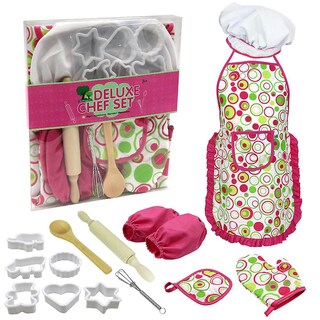 Foto 1 | Foto 1 | Set De Cocina Y Repostería Para Niños 15 Unidades Con Delantal Ove Con Gorro De Chef - Venta Internacional.