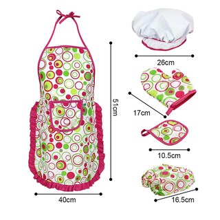 Foto 3 | Foto 3 | Set De Cocina Y Repostería Para Niños 15 Unidades Con Delantal Ove Con Gorro De Chef - Venta Internacional.