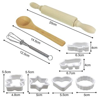 Foto 4 | Foto 4 | Set De Cocina Y Repostería Para Niños 15 Unidades Con Delantal Ove Con Gorro De Chef - Venta Internacional.