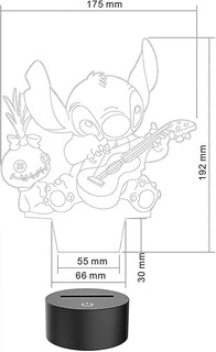 Foto 5 | Foto 5 | Night Light 8008 Illusion Anime Led Con Efecto Visual 3d Para Niños - Venta Internacional.