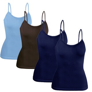 Foto 1 | Foto 1 | Set 4 Blusas Mujer Tirantes Casual Blusa Bl-1005-px4 Variedad De Colores Crop Top Dama