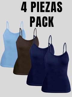 Foto 5 | Foto 5 | Set 4 Blusas Mujer Tirantes Casual Blusa Bl-1005-px4 Variedad De Colores Crop Top Dama