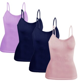 Foto 1 | Foto 1 | Set 4 Blusas Mujer Tirantes Casual Blusa Bl-1005-px4 Variedad De Colores Crop Top Dama