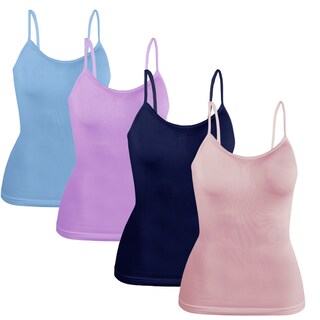 Foto 1 | Foto 1 | Set 4 Blusas Mujer Tirantes Casual Blusa Bl-1005-px4 Variedad De Colores Crop Top Dama