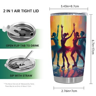 Foto 2 | Foto 2 | Vaso De Viaje Oasisdream De Acero Inoxidable Con Tapa 600 Ml - Venta Internacional.