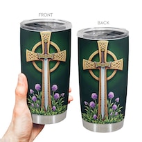 Taza De Café Tumbler Oasisdream De 600 Ml Con Estampado Cruzado - Venta Internacional.
