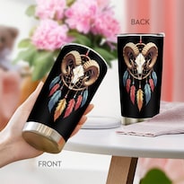 Taza De Café Tumbler Oasisdream De 600 Ml Con Estampado De Antílopes - Venta Internacional.