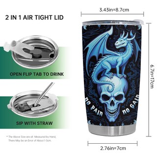 Foto 2 | Foto 2 | Taza De Café Oasisdream 600 Ml Con Estampado De Calaveras - Venta Internacional.