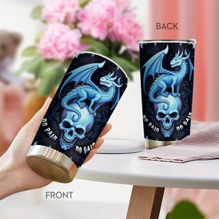 Foto 4 | Foto 4 | Taza De Café Oasisdream 600 Ml Con Estampado De Calaveras - Venta Internacional.