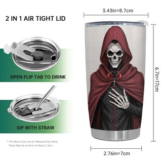 Foto 2 | Foto 2 | Taza De Café Oasisdream 600 Ml Con Estampado De Esqueletos - Venta Internacional.