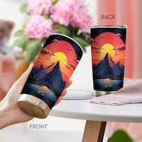 Taza De Café Oasisdream 600 Ml Con Estampado De Puesta De Sol - Venta Internacional.