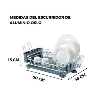 Foto 4 | Foto 4 | Escurridor De Cocina De Aluminio Oslo Namaro Design Gris