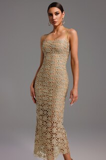 Foto 4 | Foto 5 | Vestido Bellabarnetten Lelia Sin Mangas Con Abertura Hueca A Media Pierna