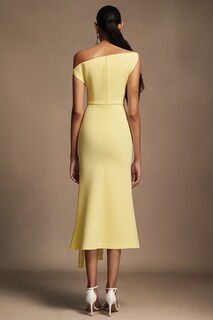 Foto 3 | Foto 3 | Vestido Bellabarnetten Paulina Con Hombros Oblicuos Sin Mangas Amarillo