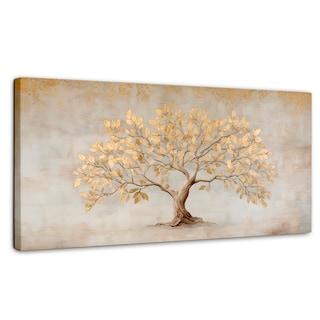 Foto 1 | Foto 1 | Cuadro Decorativo Canvas Árbol De La Vida Dorada 120x60
