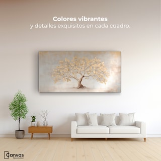 Foto 2 | Foto 2 | Cuadro Decorativo Canvas Árbol De La Vida Dorada 120x60