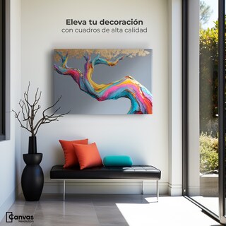 Foto 3 | Foto 3 | Cuadro Decorativo Canvas Árbol De La Vida Tronco Vivo Oro 90x60