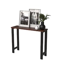 Recibidor Credenza Multiusos Randu 120x30 Color Mad Oscura 1 Pulgada De Grosor Práctico Y Moderno