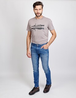 Foto 1 | Foto 1 | Pantalón Hombre Kenneth Cole Kcoi24pan78 Azul Mezclilla Slim