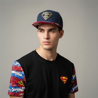 Foto 6 | Foto 6 | Gorra Superman Iron Placa Snapback Visera Plana Original
