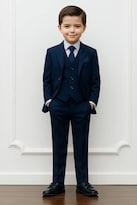 Traje Blazer Peppermint Azul Marino Elegante Ideal 3 Pzas para Niños