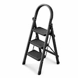 Escalera De Tijera Plegable 3 Peldaños Resistente Para Tiendas Hogar O Bodegas