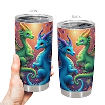 Taza De Café Tumbler Oasisdream De Acero Inoxidable 600 Ml - Venta Internacional.