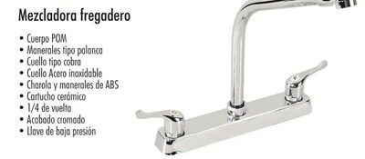 Foto 2 | Foto 2 | Grifo de Baño Xtellar Doble Comando Tradicional con Aireador Cromado Plateado