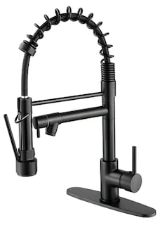 Foto 1 | Foto 1 | Grifo De Cocina Xtellar Desplegable 2 Modos 360° Níquel Cepillado Negro