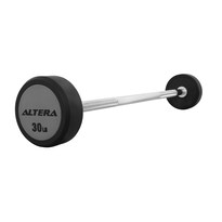 Barra Recta Peso Integrado Fijo 30 Lbs Altera Gym Crossfit