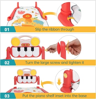 Foto 6 | Foto 6 | Gimnasio para Bebé Aeiou He0636 Piano Rack