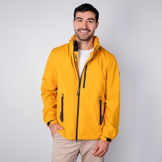 Foto 3 | Foto 3 | Chamarra Rompevientos Para Hombre Con Gorro Y Bolsillo Interno Greenlander Amarillo